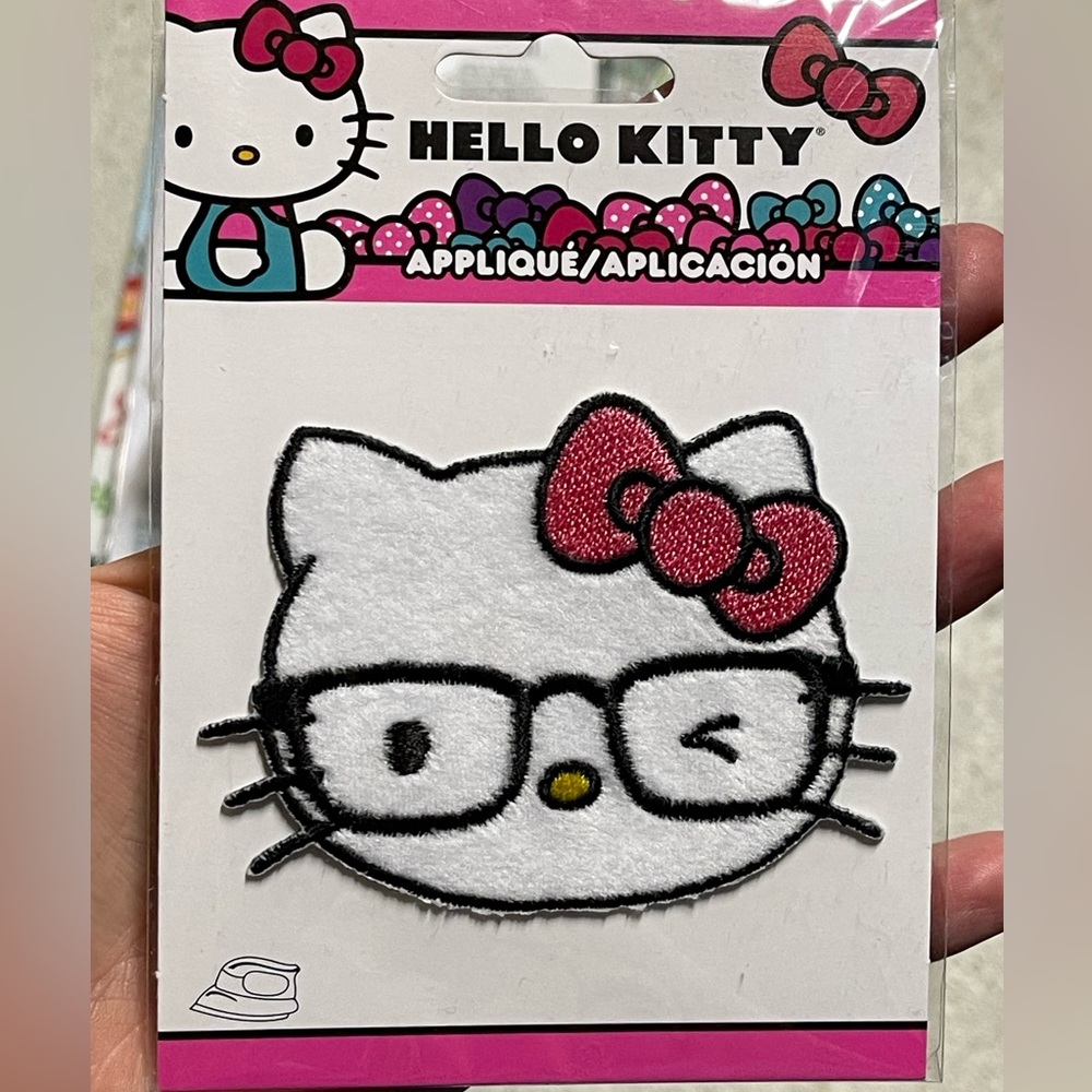 SET OF 2 Hello Kitty iron on appliqué